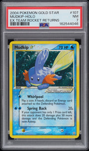Mudkip-Holo Ex Team Rocket Returns Pokemon Ex Team Rocket Returns 107 NM PSA 7