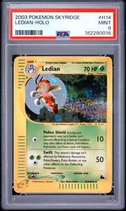 Ledian-Holo Pokemon Skyridge H14 NM PSA 9