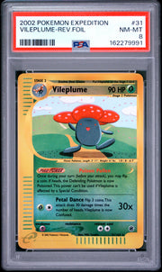 Vileplume-Rev.Foil Pokemon Expedition 31 NM PSA 8